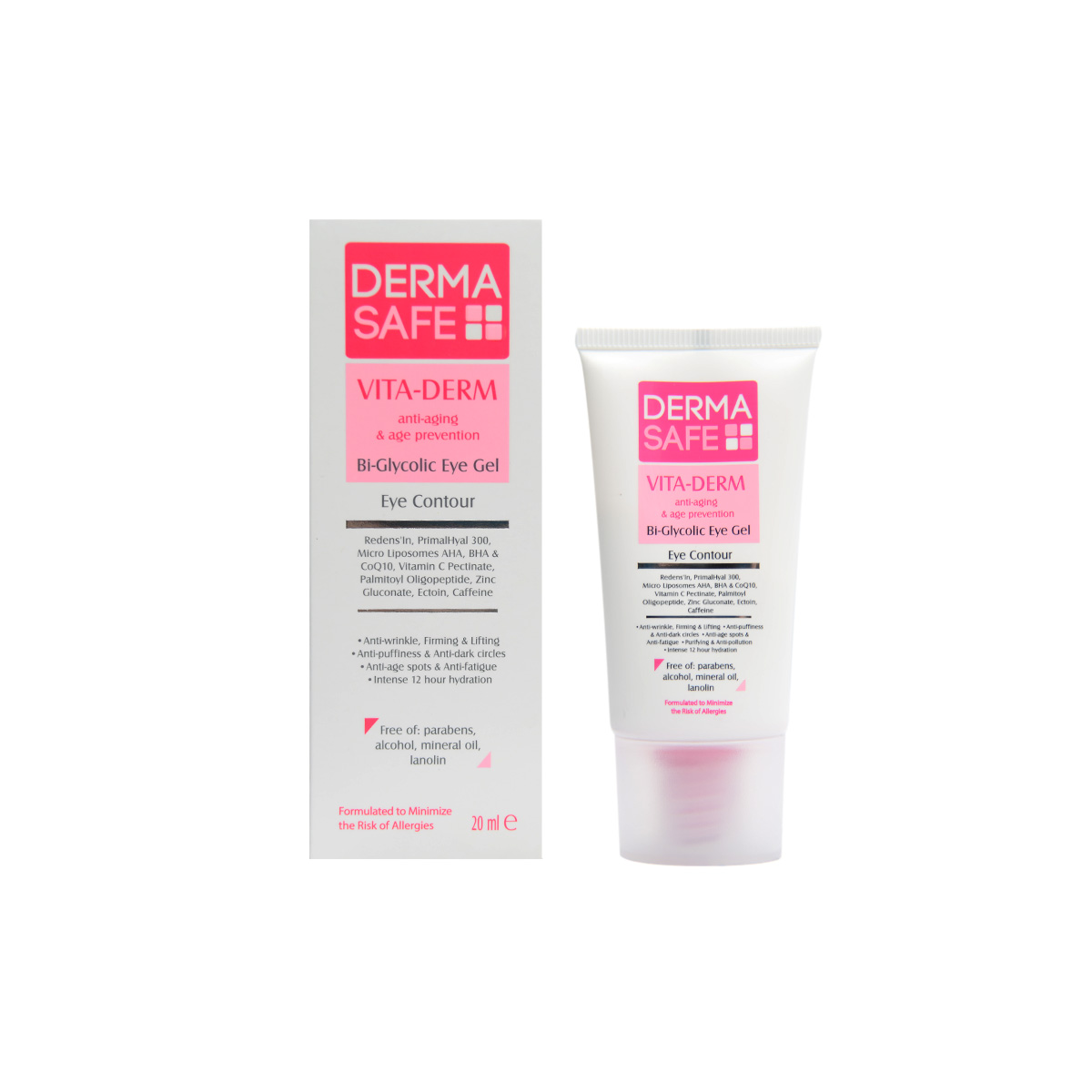 ژل دور چشم درماسیف DERMA SAFE VITA-DERM