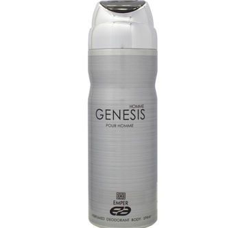 اسپری بدن مردانه عماد آرا مدل Genesis Homme حجم 200 میلی لیتر