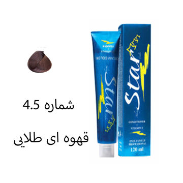 رنگ مو قهوه ای طلایی استار  شماره 4.5