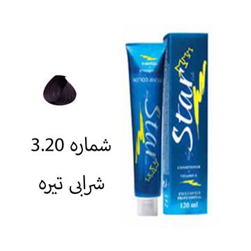 رنگ مو شرابی تیره استار شماره 5.20