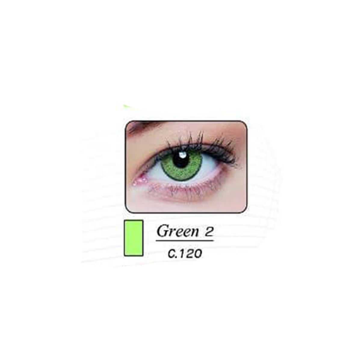 لنز رنگی فصلی زیروسون | سبز2| C.120 (کد17)