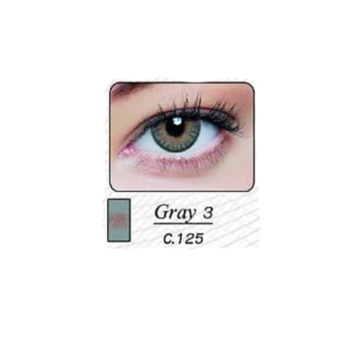 لنز رنگی فصلی زیروسون | خاکستری3| C.125 (کد22)