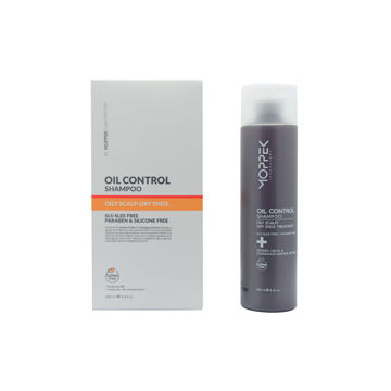 شامپو کف سر چرب و ساقه مو خشک موپک Moppek Oil Control hair shampoo 250 ml (کد1164)