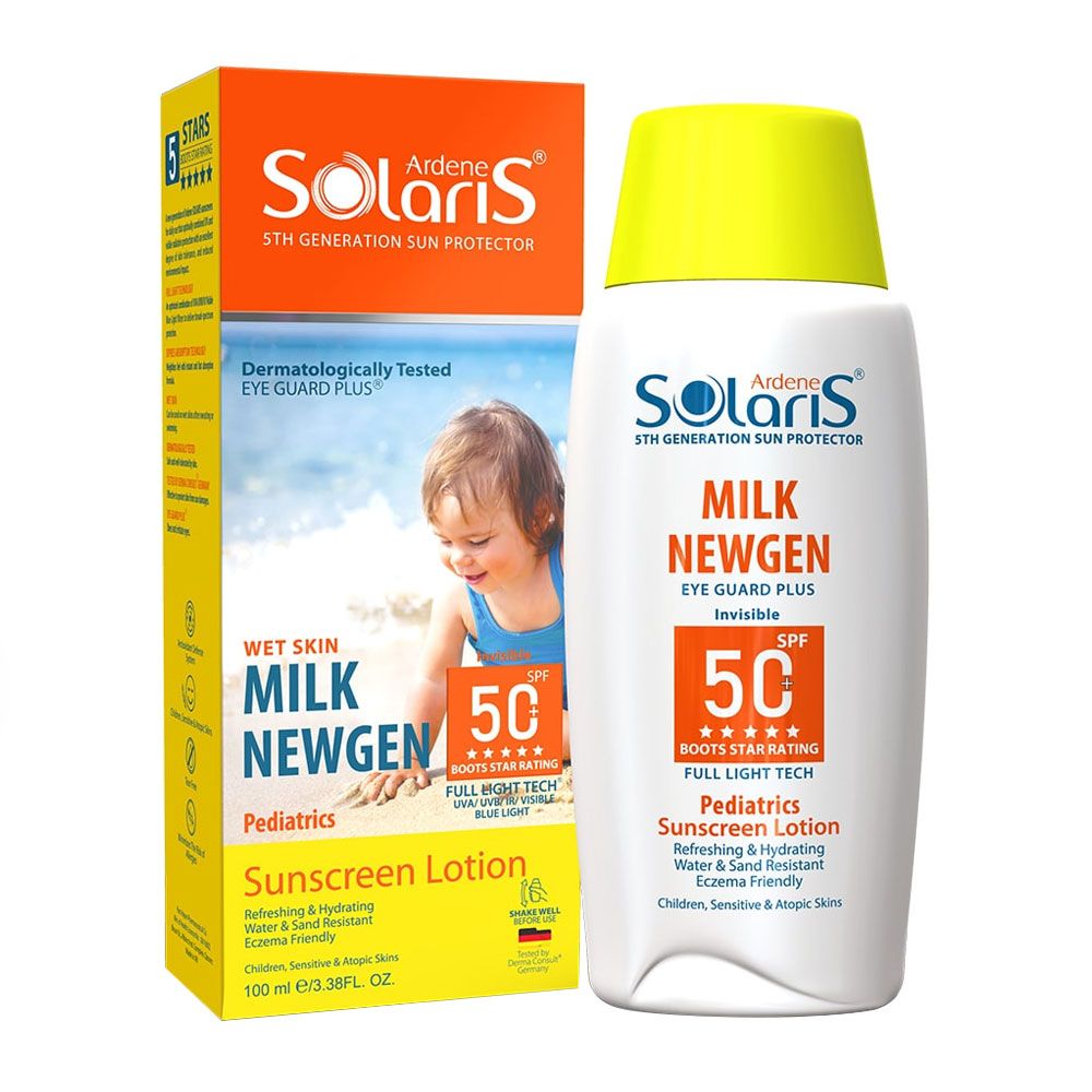 لوسیون ضد آفتاب کودک میلک نیوژن SPF50 سولاریس آردن 100 میلی لیتر (کد61101)